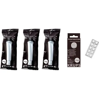 Kávovar Krups Aqua Filter Claris F08801 3ks + čisticí tablety XS300010