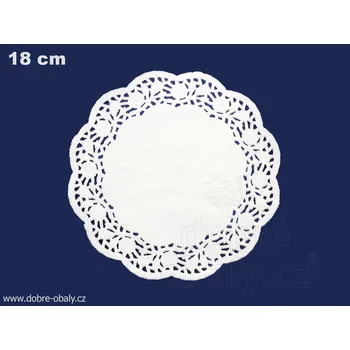 Papírové krajky cukrářské kulaté průměr 18 cm, 100ks - Krajky cu