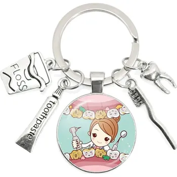 Roztomilá klíčenka nejen pro zubaře | klíčenka, dárek pro zubaře - 17