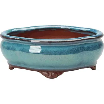 Květináč Stylový bonsaj květináč z ruční keramiky | dekorativní miska, čínský květináč