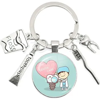 Roztomilá klíčenka nejen pro zubaře | klíčenka, dárek pro zubaře - 29