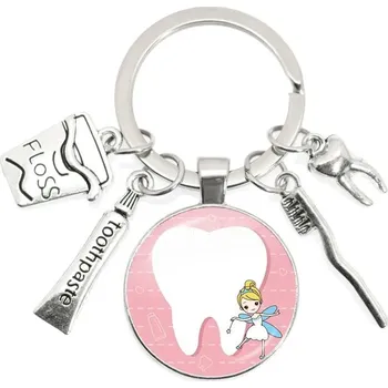 Roztomilá klíčenka nejen pro zubaře | klíčenka, dárek pro zubaře - 8