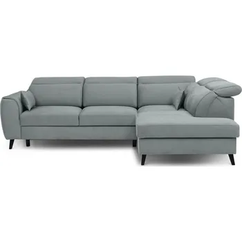 Sedací souprava Rohová sedačka INMUTEF 17, pravá, světle šedá látka +možnost VÝNOSU + vyzvednutí ZDARMA