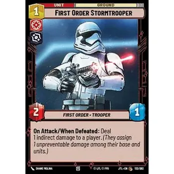 Karetní hra First Order Stormtrooper 132/202/630 - Jump to Lightspeed Typ karty: Foil