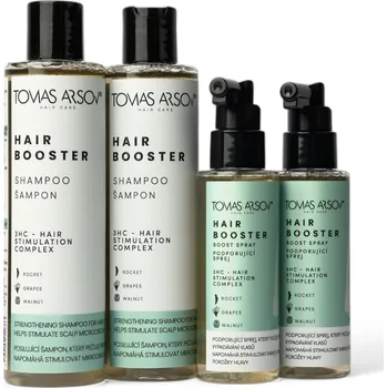 Kosmetická sada Tomas Arsov HAIR BOOSTER šampón a sprej sada čtyř balení
