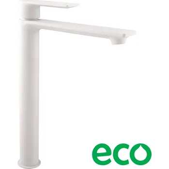 Vodovodní baterie NIL - Umyvadlová vysoká baterie bez výpusti, Bílá - matná NL130.0BMAT, RAV Slezák Barva: Bílá - matná, Rozměr: 1/2"