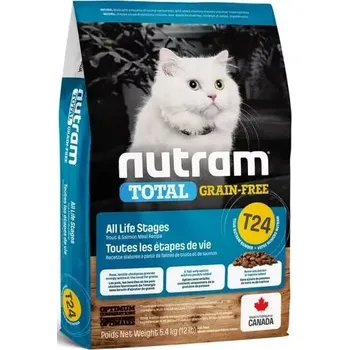 Krmivo pro kočku T24 Nutram Total Grain Free Salmon, Trout Cat 3x5,4kg+myška +DOPRAVA ZDARMA (SLEVA PO REGISTRACI / PŘIHLÁŠENÍ!)