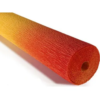 Krepový papír Cartotecnica Rossi Krepový papír role 180g (50 x 250cm) - oranžovo-žlutá 576/9