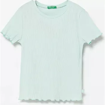 Chlapecké tričko Dětské tričko United Colors of Benetton 3F1AG10HZ.P.Seasonal tyrkysová 60X, vel. 82