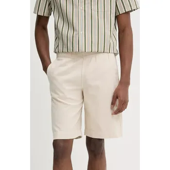 Šortky s příměsí lnu PS Paul Smith M2R.699P.P22319 béžová 01X, vel. M