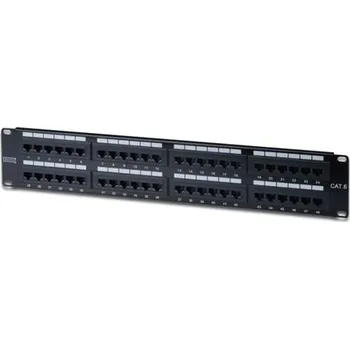 Patch panel OEM Patch panel UTP cat.6 48p. 2U,Black 50512198
