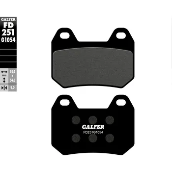 Brzdová destička GALFER brzdové destičky KH304 polokovové BMW K 1200 LT (97-09) zadní (GALFER brzdové destičky KH304 polokovové BMW K 1200 LT (97-09) zadní)