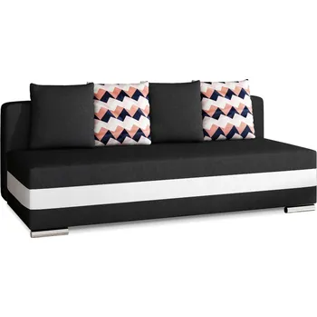 Pohovka Pohovka ANDEM, černá látka/bílá ekokůže +možnost VÝNOSU + PROVĚŘENO zákazníky + vyzvednutí ZDARMA