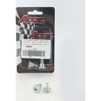 Brzda pro motocykl ACCEL šrouby brzdového kotouče zadní (komplet 4kusů-M8) HONDA CR 125/250 88-01, KAWASAKI KX 125/250 03-14, KXF 250/450 04-16 (ACCEL šrouby brzdového kotouče zadní (komplet 4kusů-M8) HONDA CR 125/250 88-01, KAWASAKI KX 125/250 03-14, KXF 250/450 04-16)
