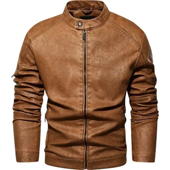 Moto bunda Pánská kožená bunda ND131 Barva: Žlutá, Velikost: L