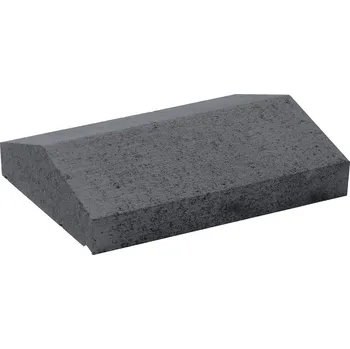 plotová tvarovka Deska zákrytová BEST III sedlová průběžná antracit 300×400×100 mm