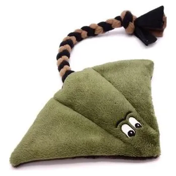 Hračka pro psa Plyšový Rejnok khaki/hnědá - malý