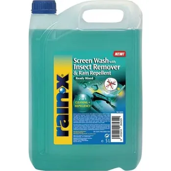 Náplň do chladiče a ostřikovače Letní směs do ostřikovačů Rain-X Screen Wash with Insect Remover & Rain Repellent (5000 ml)