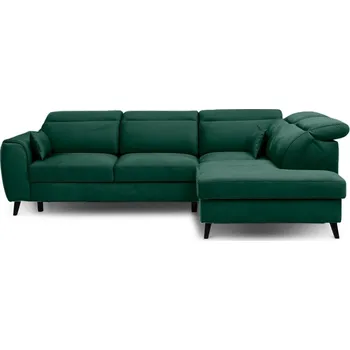 Sedací souprava Rohová sedačka INMUTEF 32, pravá, zelená látka +možnost VÝNOSU + vyzvednutí ZDARMA