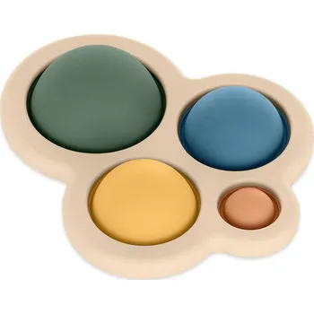 Petite & Mars Hračka silikonová Chill out 6 m+ Petite&Mars Misty Green