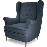 Křeslo ORBEA, tmavě modrá látka + vyzvednutí ZDARMA