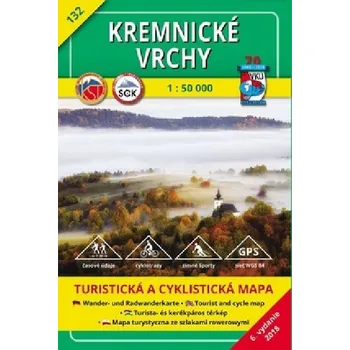 Kremnické Vrchy - mapa VKÚ 1:50 000 číslo 132 - Vojenský kartografický ústav