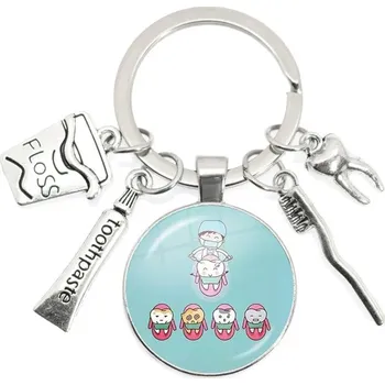 Roztomilá klíčenka nejen pro zubaře | klíčenka, dárek pro zubaře - 35