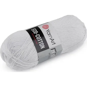Příze Pletací příze Eco-Cotton 100 g, barva 7 (760) bílá