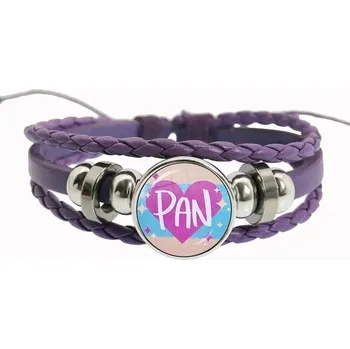 Náramek Duhový fialový náramek přátelství, lgbt motiv | náramek, šperk - 31