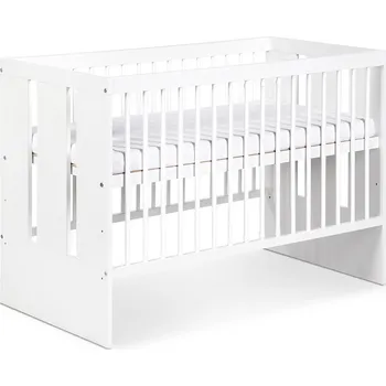 Dětská skříň Dětská postýlka KLUPS PAULA 120×60 bílá dřevěná 2025