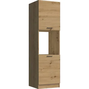 Kuchyňská linka MALLEM, vysoká skříňka s dvířky na vestavnou troubu D60 KU SL, artisan + vyzvednutí ZDARMA