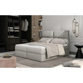 Postel Boxspring PILANSI 01 140x200, šedá látka +možnost VÝNOSU + vyzvednutí ZDARMA