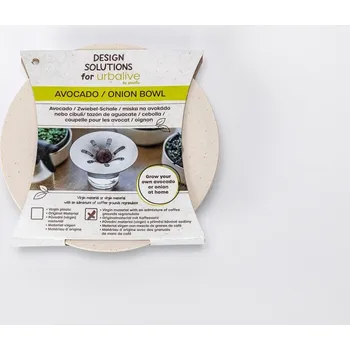 Pěstební box PLASTIA s.r.o. Miska na Avokádo/Cibuli slon. kost barv. kávovou sedlinou 16cm