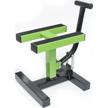 Nářadí na motocykly PROMX stojan/zvedák/podstavec motocyklu CROSS barva zelená (podrobnosti) (PROMX stojan/zvedák/podstavec motocyklu CROSS barva zelená (podrobnosti))