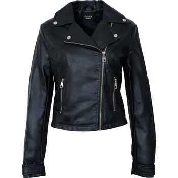 Pánská větrovka GAUDI Black kožená bunda M Černá