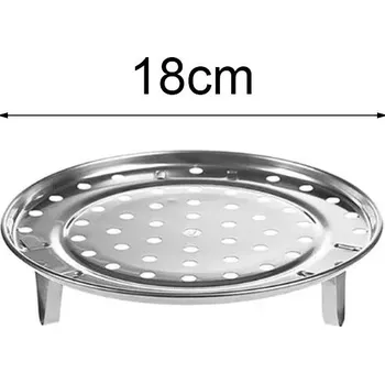 Parní hrnec Univerzální nerezový napařovací rošt do hrnce | napařovací košík, parní podložka - 18 CM