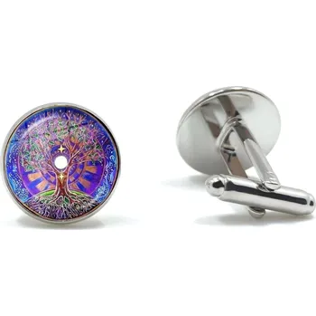 Manžetový knoflíček Mandalové manžetové knoflíčky | manžetové knoflíčky, elegantní doplněk - 10