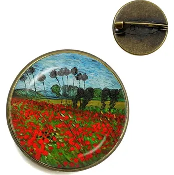 Brož Van Gogh umělecká díla brož | umělecký špendlík, módní brož - 6 , 20 mm