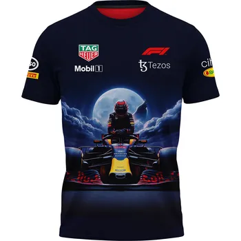 Pánské tričko tricko-F1-Max-Verstappen-modre velikost: 7XL - šířka 73 cm, délka 80 cm