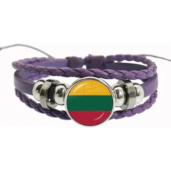 Náramek Duhový fialový náramek přátelství, lgbt motiv | náramek, šperk - 2