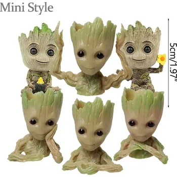 Květináč Roztomilý květináč groot mini pro dekoraci | dekorace, květináč - mini sada 6ks