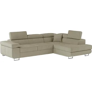 Sedací souprava Rozkládací rohová sedačka MENDON 23, krémová látka, pravá +možnost VÝNOSU + vyzvednutí ZDARMA