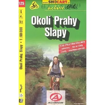 Okolí Prahy Slapy 1:60 000 - cyklomapa ShoCart číslo 125 - ShoCart