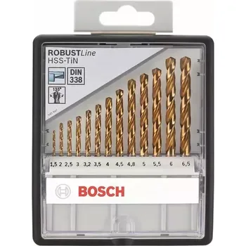 Vrták 2607010539 Sada vrtáků do kovu Robust Line HSS-TiN, 13dílná, 135° Bosch + DÁREK ZDARMA!