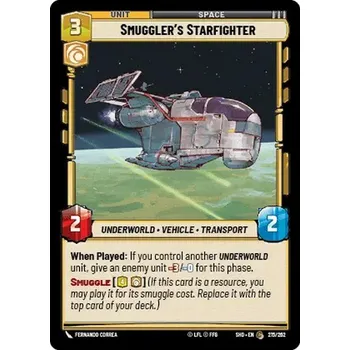 Karetní hra Smugglers Starfighter 215/262 - Shadows of the Galaxy Typ karty: Foil