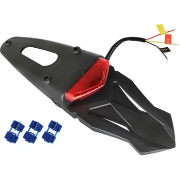 Blatník karosérie PSYCHIC blatník ENDURO zadní univerzální se světlem LED červená (homologovaný) (PSYCHIC blatník ENDURO zadní univerzální se světlem LED červená (homologovaný))