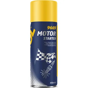 Startér MANNOL MOTO startér (samočinný startér - usnadňuje startování motoru) sprej 450ML (9669) (12) (MANNOL MOTO startér (samočinný startér - usnadňuje startování motoru) sprej 450ML (9669) (12))