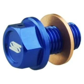 Osvětlení pro motocykl SCAR závodní vypouštěcí zátka oleje s magnetem KTM SX / SXF / EXCF, HUSQVARNA TC / TX / FE / FX, GAS GAS MC / EC / EX barva světle modrá (SCAR závodní vypouštěcí zátka oleje s magnetem KTM SX / SXF / EXCF, HUSQVARNA TC / TX / FE / FX, GAS GAS MC / EC / EX