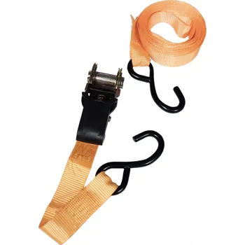 Upínací popruh TOPTRADE pás upínací, s háky a ráčnou, sada 4 ks, do 700 kg, 25 mm x 4,6 m (TOPTRADE pás upínací, s háky a ráčnou, sada 4 ks, do 700 kg, 25 mm x 4,6 m)