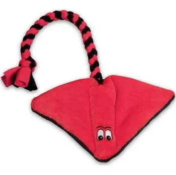 Hračka pro psa Plyšový Rejnok červená/černá - velký